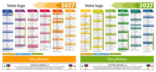 Calendrier 2027 - 08