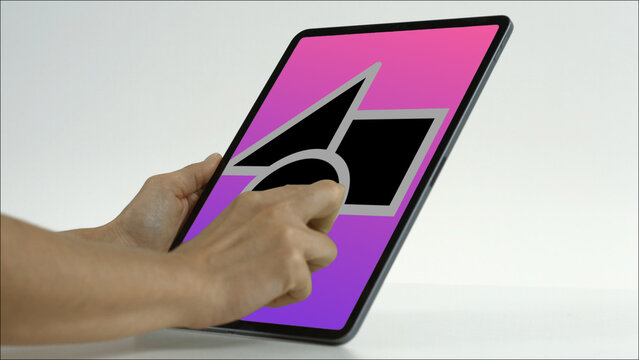 Tablet 53 Zoom Out &ndash; Modern Touchscreen Screen Presentation, Animated Device Showcase, Website and App UI UX Interface Display, Professional Digital Template