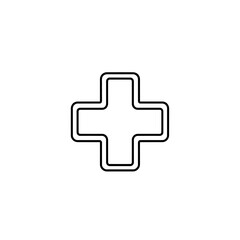 Obraz premium Medical Cross Icon Symbol for Healthcare and Emergency Services