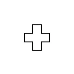 Obraz premium Medical Cross Icon Symbol for Healthcare and Medical Services