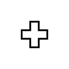 Obraz premium Medical Cross Icon symbolizing healthcare and medical services