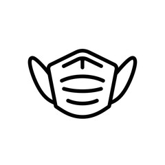 Medical Face Mask Illustration for Healthcare and Safety Purposes