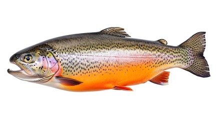 Obraz premium Fish Trout Seafood Fresh Raw Healthy Protein