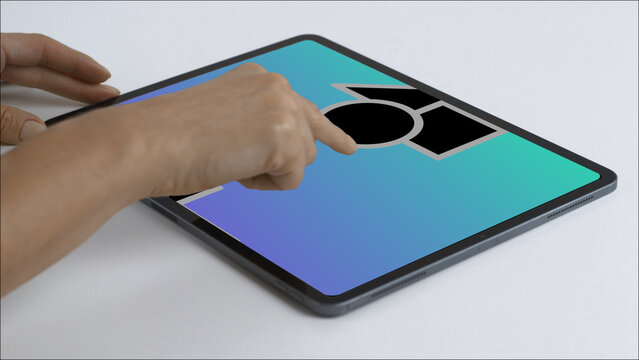 Tablet 59 Scroll Up Single &ndash; Modern Touchscreen Screen Presentation, Animated Device Showcase, Website and App UI UX Interface Display, Professional Digital Template
