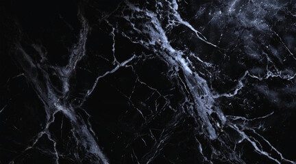 Abstract background with dark thunderbolt mineral texture on black marble. Ston table illustrates structure luxury texture 