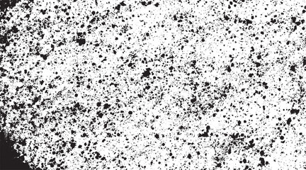 Obraz premium Abstract grunge textured vintage concrete wall background with ink splashes and dust pattern rustic grunge gray texture. Rough effect of grunge wall design. Dirty eroded vintage background. Vector il