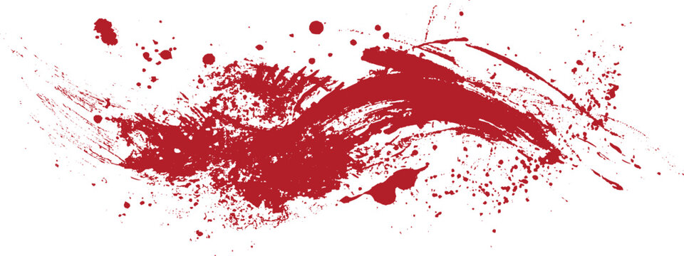 Red paint artistic dry brush stroke. Watercolor acrylic hand painted backdrop for print, web design and banners red lips grunge  paint artistic dry brush stroke. Watercolor acrylic hand painted backdr