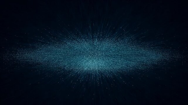 Radiant Data Explosion. Dynamic Scientific Illustration Showcasing Micro Dust And Energetic Sparks