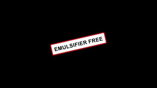 Emulsifier Free Stamp Effect Text Animation