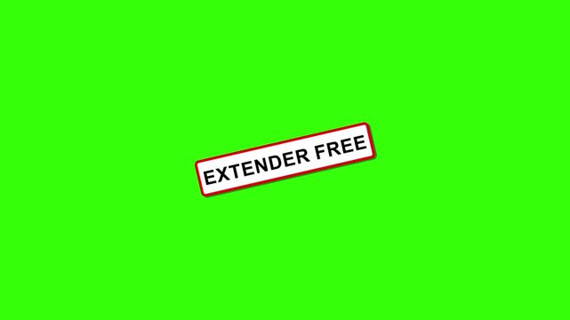 Extender Free Stamp Effect Text Animation