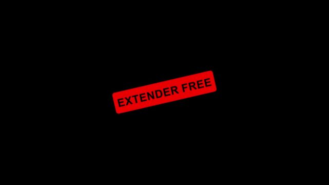 Extender Free Stamp Effect Text Animation