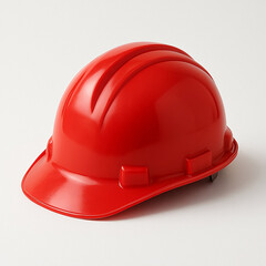 Fototapeta premium Red Hard Hat Safety Helmet Protection.