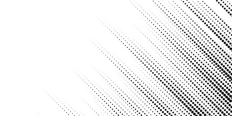 Obraz premium Set of halftone dots gradient pattern texture isolated on white background. Straight dotted spots using halftone circle dot raster texture. Vector blot half tone collection.