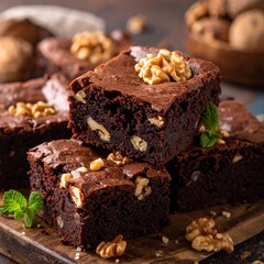 US-Brownies mit Waln&uuml;ssen