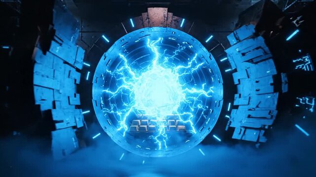 abstract technology background with globe