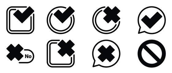 set of black icons isolated on white background on theme © Omcins