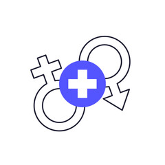 Obraz premium sex therapy icon, treatment of sexual dysfunction