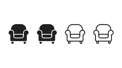 sofa icon set 