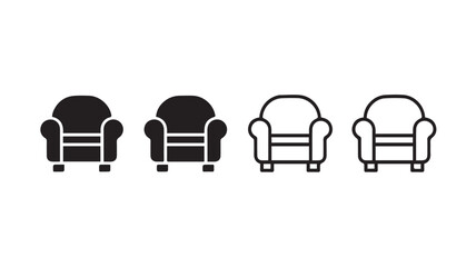 sofa icon set 