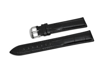 Leather watch strap