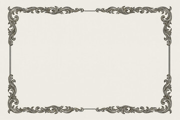 Certificate dan grade diplom karate. Old vintage diplom paper, with frame texture background art design.