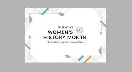 Elegant Design for Celebrating Women s History Month Banner Template