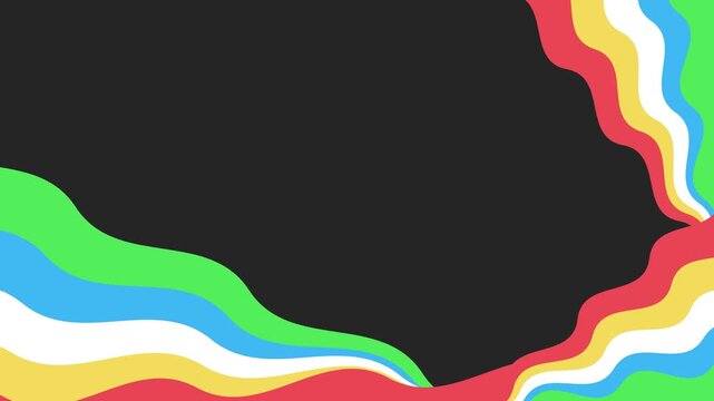 Disability Pride Month background animation with copy space