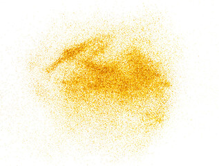 Gold glitter abstract stroke wave swash shiny shape. Luxury element.
