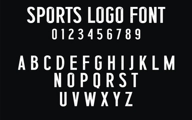 Modern Narrow Sans Serif Font for Varsity Sports Design
