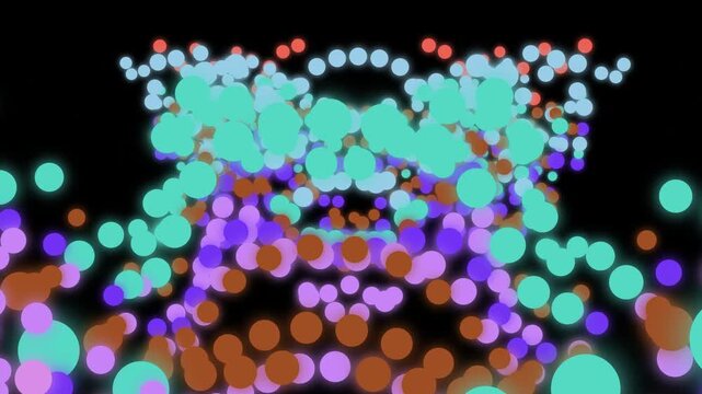 Molecular Network Abstract Background Featuring Neon Highway, Black Teal Dynamic Motion Loop 2K Seamless Video for Creative Design v20260228225938