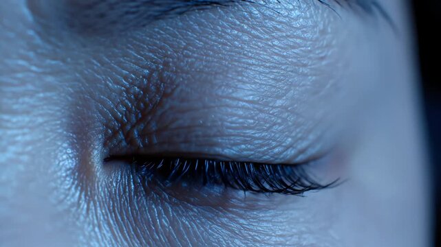 Closeup of human eye
