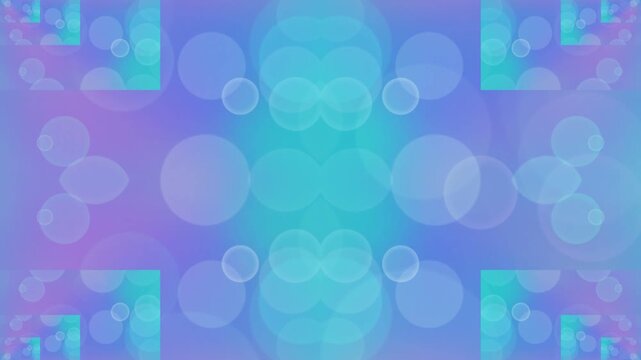 Quad Pastel Bokeh Bubbles Background with Pastel Bokeh Overlay Overlay, Lavender Cyan Accelerating Motion Loop, 2K Seamless Video Footage for Creative Art v20260228230308