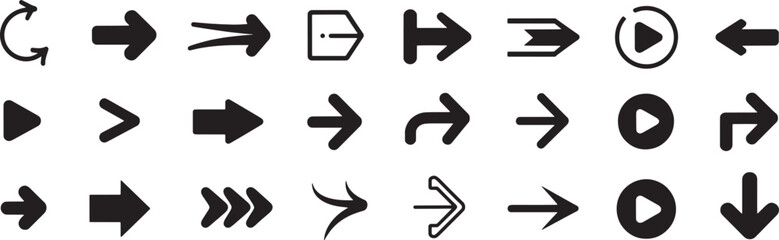 Fototapeta premium Set of 25 navigation icons vector