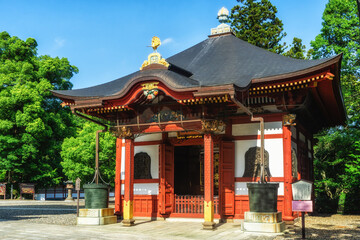 Obraz premium Issaikyodo Hall, Naritasan Temple Complex, Narita, Chiba, Japan.
