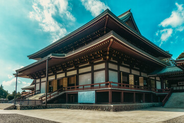Fototapeta premium Great Main Hall, Narita-san Shinsho-ji Temple, Narita, Japan