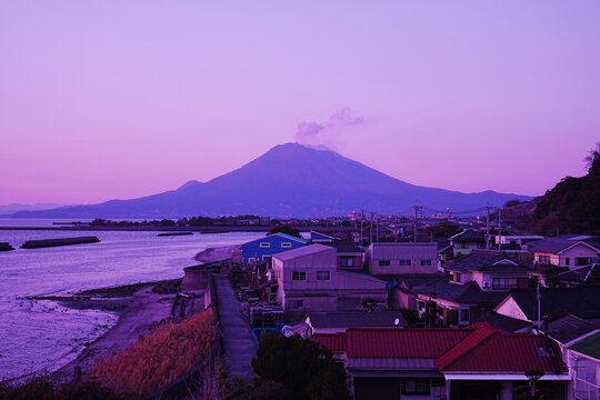 Hiro Yamagata SAKURAJIMA SUNSET 桜島 鹿児島 Hiro Yamagata