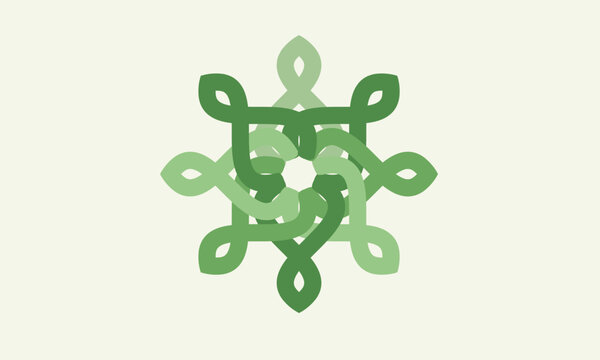 Elegant Mandala Emblem Ornamental Geometric Logo Concept for Yoga, Spa or Luxury Identity