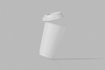 Blank Paper Coffee Cup Mockup