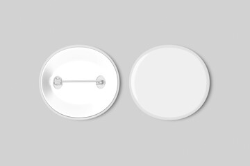 Blank Pin Badge Mockup