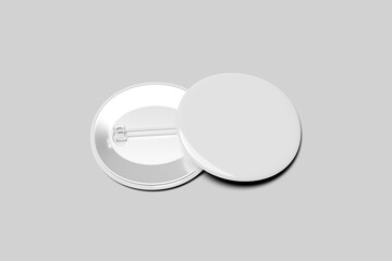 Blank Pin Badge Mockup