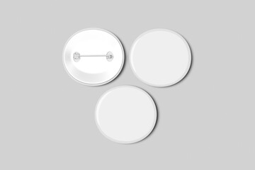 Blank Pin Badge Mockup