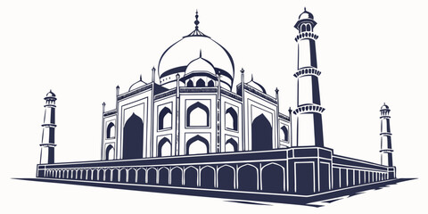 The iconic taj mahal in agra india a symbol of eternal love and architectural brilliance © Murad