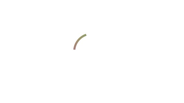 Abstract Colorful Loading Circle on White Background with Gradient Hue