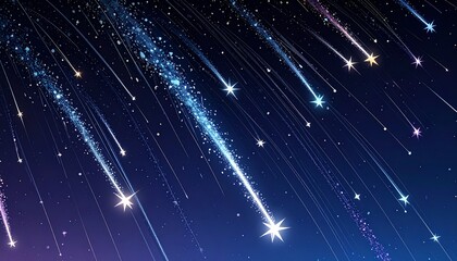 Obraz premium Festive fireworks streak across the midnight sky…