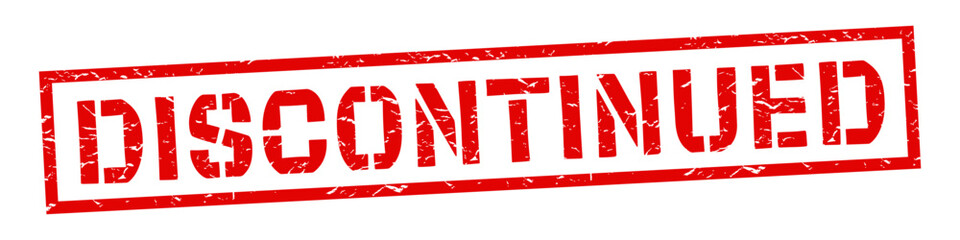 Discontinued stamp imprint