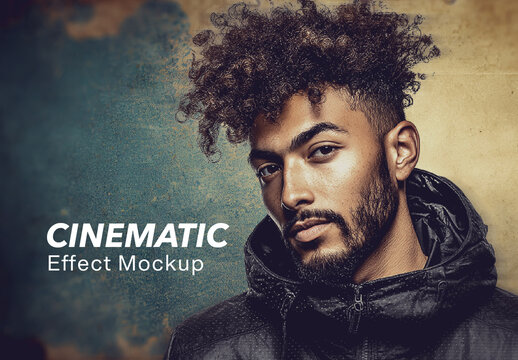 Dramatic Cinematic Color Grading Effect Mockup