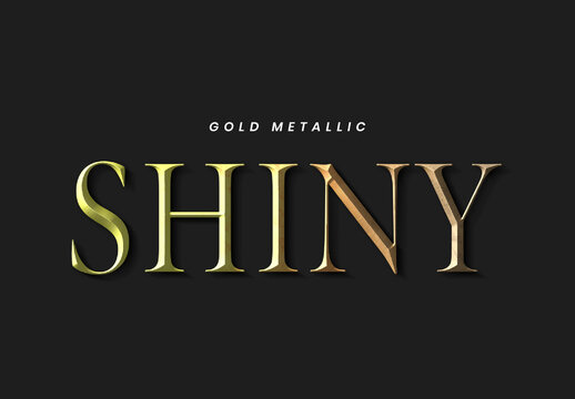 Luxury Gold Metallic Text Effect