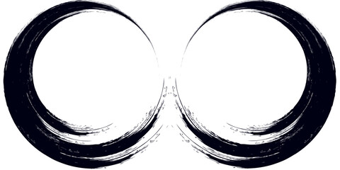 Tire tread marks, wheel textures, tire marks - car racing, motocross, drift, rally, off-road and others. Vector black isolated texture in grunge style eps 10 © Dion