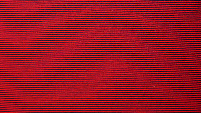 red and black horizontal striped fabric texture background