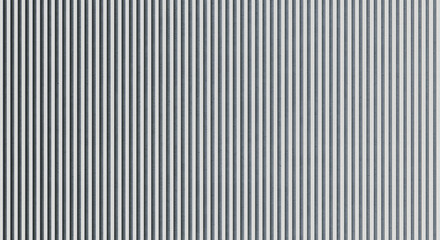 Obraz premium Abstract grey vertical stripes and metallic grid pattern isolated on background. Modern industrial texture for architectural and technology design concepts. Minimalist background.